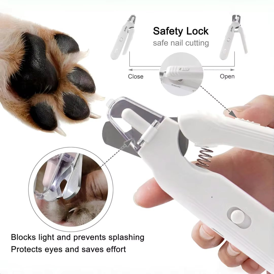 LED Pet Nail Grinder — Quiet & Painless Trimmer for Dogs & Cats