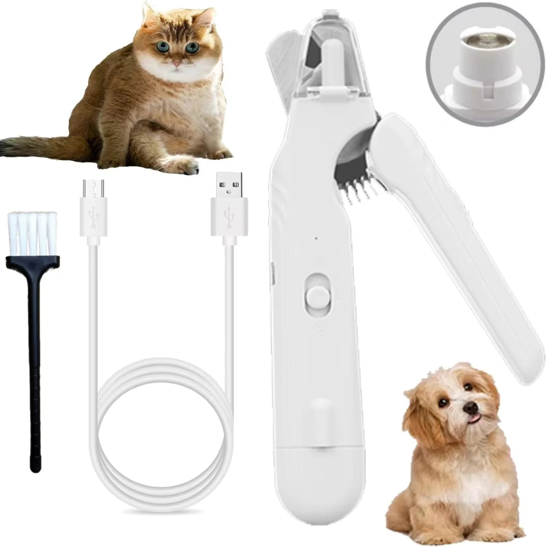LED Pet Nail Grinder — Quiet & Painless Trimmer for Dogs & Cats